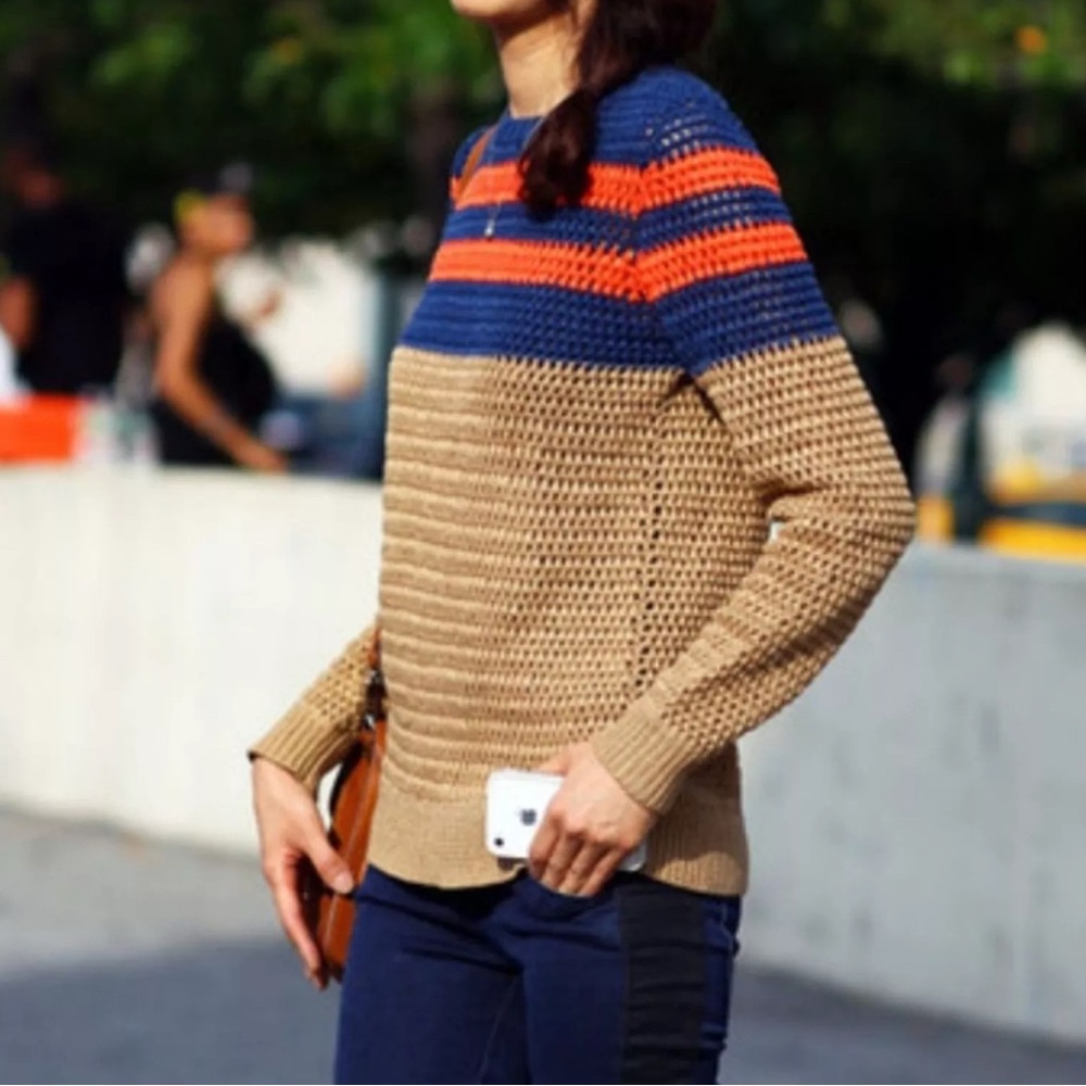Jason Wu Striped Jumper Knit Sweater
Size Large